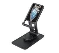 UYHhgqw Supporto universale per telefono, supporto da scrivania regolabile per iPhone, telefoni cellulari e tablet, girevole a 360° a forma di cuore