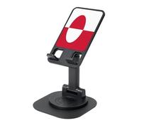UYHhgqw Supporto universale per telefono, supporto da scrivania regolabile per iPhone, telefoni cellulari e tablet, girevole a 360°, bandiera della Groenlandia