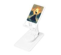 UYHhgqw Supporto universale per telefono, supporto da scrivania regolabile per iPhone, telefoni cellulari e tablet, girevole a 360°, il cervo gigante sulla cima della montagna