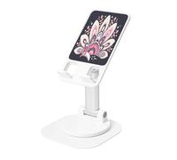 UYHhgqw Supporto universale per telefono, supporto da scrivania regolabile per iPhone, telefoni cellulari e tablet, girevole a 360°, meditazione mandala