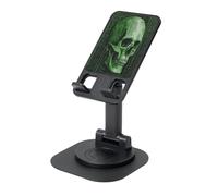 UYHhgqw Supporto universale per telefono, supporto da scrivania regolabile per iPhone, telefoni cellulari e tablet, girevole a 360°, teschio segreto