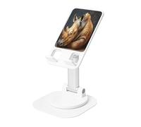 UYHhgqw Supporto universale per telefono, supporto da scrivania regolabile per iPhone, telefoni cellulari e tablet, girevole a 360°, il segreto del rinoceronte