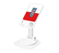 UYHhgqw Supporto universale per telefono, supporto da scrivania regolabile per iPhone, telefoni cellulari e tablet, girevole a 360°, bandiera della Turingia