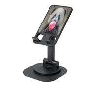UYHhgqw Supporto universale per telefono, supporto da scrivania regolabile per iPhone, telefoni cellulari e tablet, girevole a 360°, panda che gioca