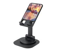 UYHhgqw Supporto universale per telefono, supporto da scrivania regolabile per iPhone, telefoni cellulari e tablet, girevole a 360°, il fenicottero sotto il sole al tramonto