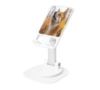 UYHhgqw Supporto universale per telefono, supporto da scrivania regolabile per iPhone, telefoni cellulari e tablet, girevole a 360°, il piccolo cane che guarda il cielo