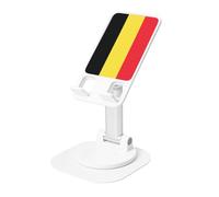 UYHhgqw Supporto universale per telefono, supporto da scrivania regolabile per iPhone, telefoni cellulari e tablet, girevole a 360°, bandiera del Belgio