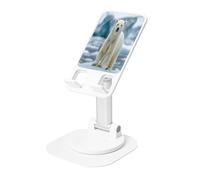 UYHhgqw Supporto universale per telefono, supporto da scrivania regolabile per iPhone, telefoni cellulari e tablet, girevole a 360°, lo sguardo di un orso polare