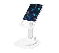 UYHhgqw Supporto universale per telefono, supporto da scrivania regolabile per iPhone, telefoni cellulari e tablet, girevole a 360°, fiori che sbocciano al buio