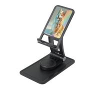 UYHhgqw Supporto universale per telefono, supporto da scrivania regolabile per iPhone, telefoni cellulari e tablet, girevole a 360°, il sorriso di un cane