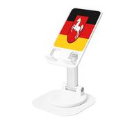 UYHhgqw Supporto universale per telefono, supporto da scrivania regolabile per iPhone, telefoni cellulari e tablet, girevole a 360°, bandiera della Bassa Sassonia