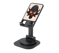UYHhgqw Supporto universale per telefono, supporto da scrivania regolabile per iPhone, telefoni cellulari e tablet, girevole a 360°, teschio nero