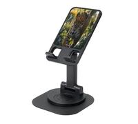UYHhgqw Supporto universale per telefono, supporto da scrivania regolabile per iPhone, telefoni cellulari e tablet, girevole a 360°, motivo leopardato incantevole