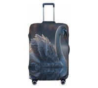 UYHhgqw Swan On The Lake - Copertura per bagagli resistente, antigraffio, adatta per bagagli da 45,7 a 81,3 cm, Nero , L