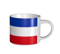 UYHhgqw Tazza in ceramica con bandiera del cantone dello Schleswig-Holstein, da donna, grande capacità e manico, per ufficio, casa