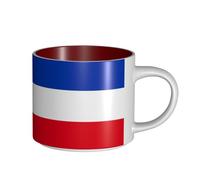 UYHhgqw Tazza in ceramica con bandiera del cantone dello Schleswig-Holstein, da donna, grande capacità e manico, per ufficio, casa