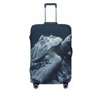 UYHhgqw The Helplessness of Turtles - Copertura protettiva per valigia, antigraffio, adatta per bagagli da 45,7 a 81,3 cm, Nero , XL