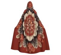 UYHhgqw The Most Beautiful Flower Halloween Witch Costume - Mantello con cappuccio da uomo e donna - Costume horror horror Halloween - Costume Cosplay