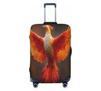 UYHhgqw The Red Phoenix - Copertura per bagagli resistente, antigraffio, adatta per bagagli da 45,7 a 81,3 cm, Nero , L