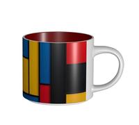UYHhgqw The Temptation of Color, tazza in ceramica per donne, tazza da caffè, grande capacità e manico, per ufficio, casa