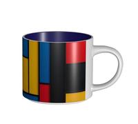 UYHhgqw The Temptation of Color, tazza in ceramica per donne, tazza da caffè, grande capacità e manico, per ufficio, casa