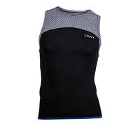 UYN Alpha Canotta da Running Uomo Canotta, Uomo, Charcoal/off White, XL