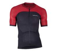 UYN Alpha Maglia Ciclismo da Uomo A Manica Corta Maglia, Uomo, Charcoal/Bitter, S