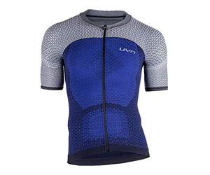 UYN Alpha Maglia Ciclismo da Uomo A Manica Corta Maglia, Uomo, Medieval Blue/Sleet Grey, M