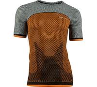 UYN Alpha Maglia da Running Uomo A Manica Corta Maglia, Uomo, Dragon Fire/Sleet Grey, M