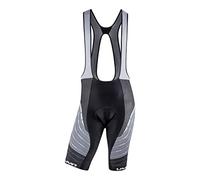 UYN Alpha Salopette da Ciclismo Uomo Pantalone, Uomo, White/Black, L