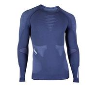 UYN Ambityon Underwear Maglia Intima Termica in Fibra Organica Naturale al 100%, Uomo, Deep Blue/Avio/White, XXL