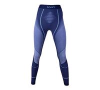 UYN Ambityon Underwear Pantalone Intimo Termico in Fibra Organica Naturale al 100%, Donna, Deep Blue/White/Light Blue, L/XL