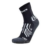 UYN Approach Calze da Trekking Donna Media Lunghezza, Black/Grey, 39/40