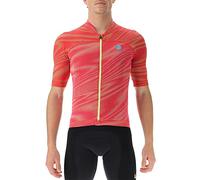 UYN O102294 Biking Wave OW Sh_SL T-Shirt Uomo Rosso Vibrante M