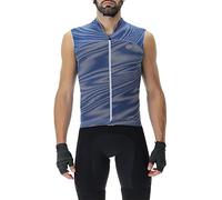 UYN O102298 Biking Wave OW Sleeveless Gilet Sportivo Uomo Blu Vibrante S