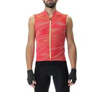 UYN O102298 Biking Wave OW Sleeveless Gilet Sportivo Uomo Rosso Vibrante XL