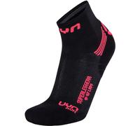 UYN S100077 RUN SUPERLEGGERA Calze Donna Nero/Corallo Fluo 40