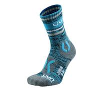 UYN Junior Outdoor Explorer Socks, Blue Stripes, 35-38 Unisex-Bambini e Ragazzi