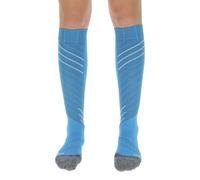 Calzini UYN Ski Race Shape turchese/bianco da donna (35-36 EU)