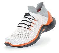 UYN City Running Black Sole, Sneaker Donna, White/Orange, 42 EU