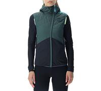 UYN Crossover OW Giacca, Deep Forest/Black/Pale Lime, L Donna