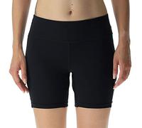 UYN Crossover Pantaloncini, Nero/Blu Danube, L Donna