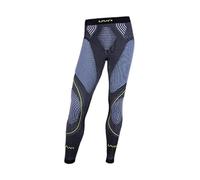 UYN Evolutyon Underwear Pantalone Intimo Termico, Uomo, Anthracite Melange/Blue/Yellow Shiny, XXL