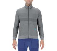 UYN Felpa Full Zip Natural Training in Cotone Organico e Natex Leggera, Morbida e Traspirante per Allenamento e Tempo Libero