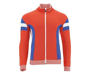 UYN Felpa Full Zip Natyon Norvegia, Secondo Strato Tecnico da Sci con Logo e Stemmi della Nazione