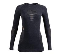 UYN Lady Fusyon Cashmere UW Shirt LG_SL Fusyon Cashmere Maglia Intima da Donna Manica Lunga, Donna, Grey Stone/Copper, S/M