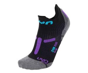 Uyn Lady Run 2In Socks - calzini corti - donna Black/Grey/Violet 37/38