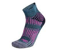 UYN Lady Run Shockwave Socks Shockwave Calze da Running Donna, Donna, Turquoise Melange/Grey/Pink, 39/40