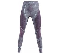 UYN Lady UW Pant Long Ambityon Calzamaglia Lunga da Donna, Black Melange/Pink/Aqua, S/M