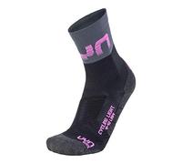 UYN Light Calza Ciclismo Donna, Da Bici Black/Grey/Rose Viol, 37-38